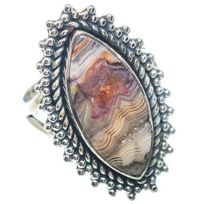 Laguna Lace Agate Rings handcrafted by Ana Silver Co - RING72861