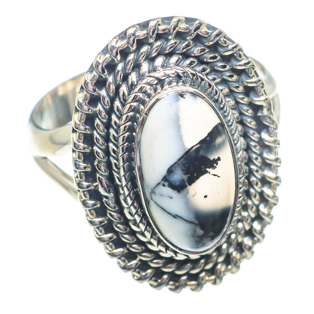 Dendritic Opal Rings handcrafted by Ana Silver Co - RING72880