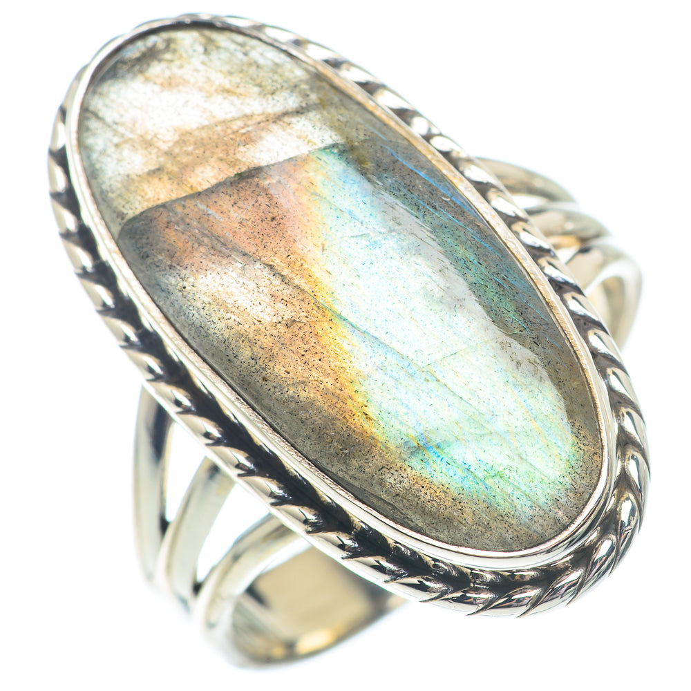 Labradorite Rings handcrafted by Ana Silver Co - RING72882