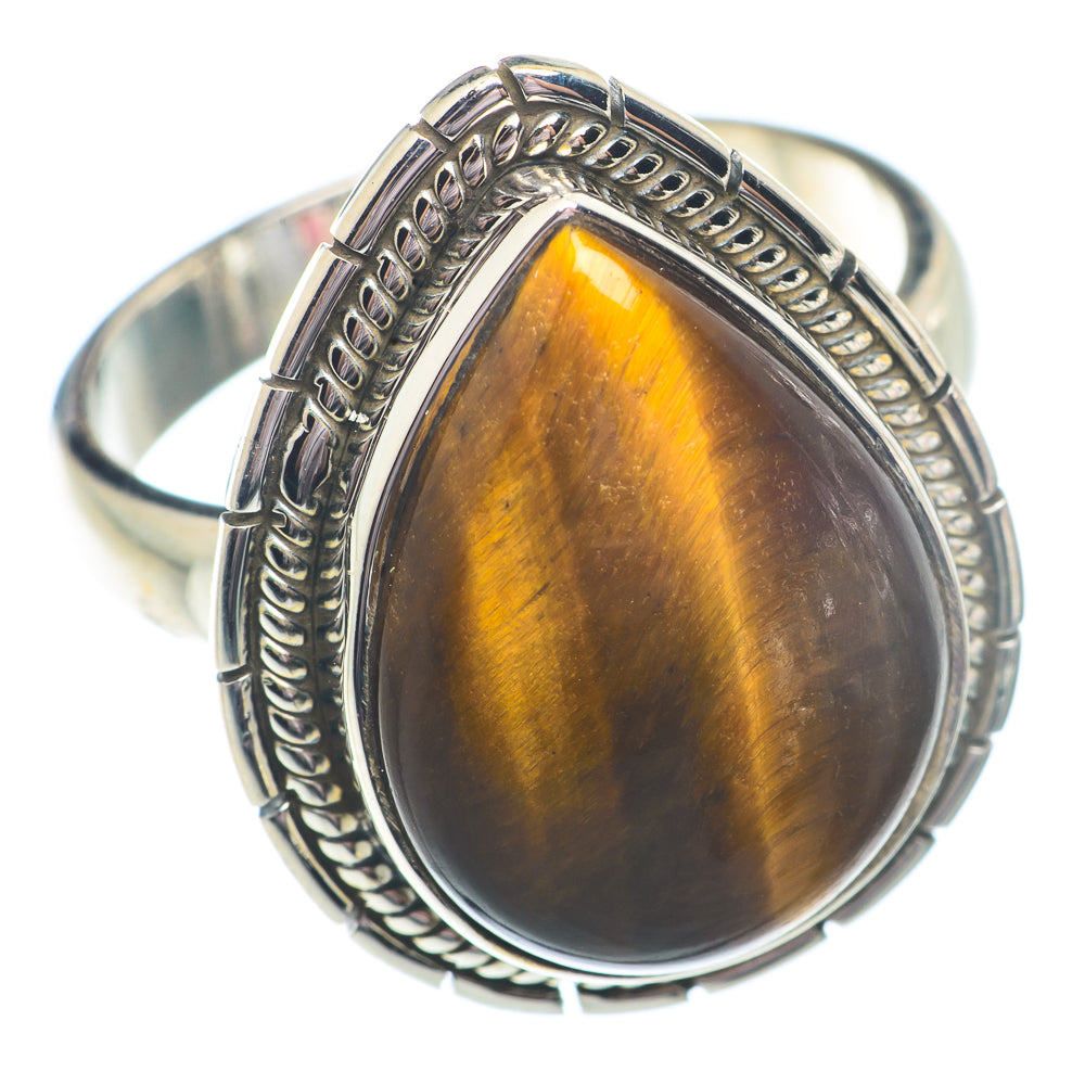 Tiger Eye Rings handcrafted by Ana Silver Co - RING72899