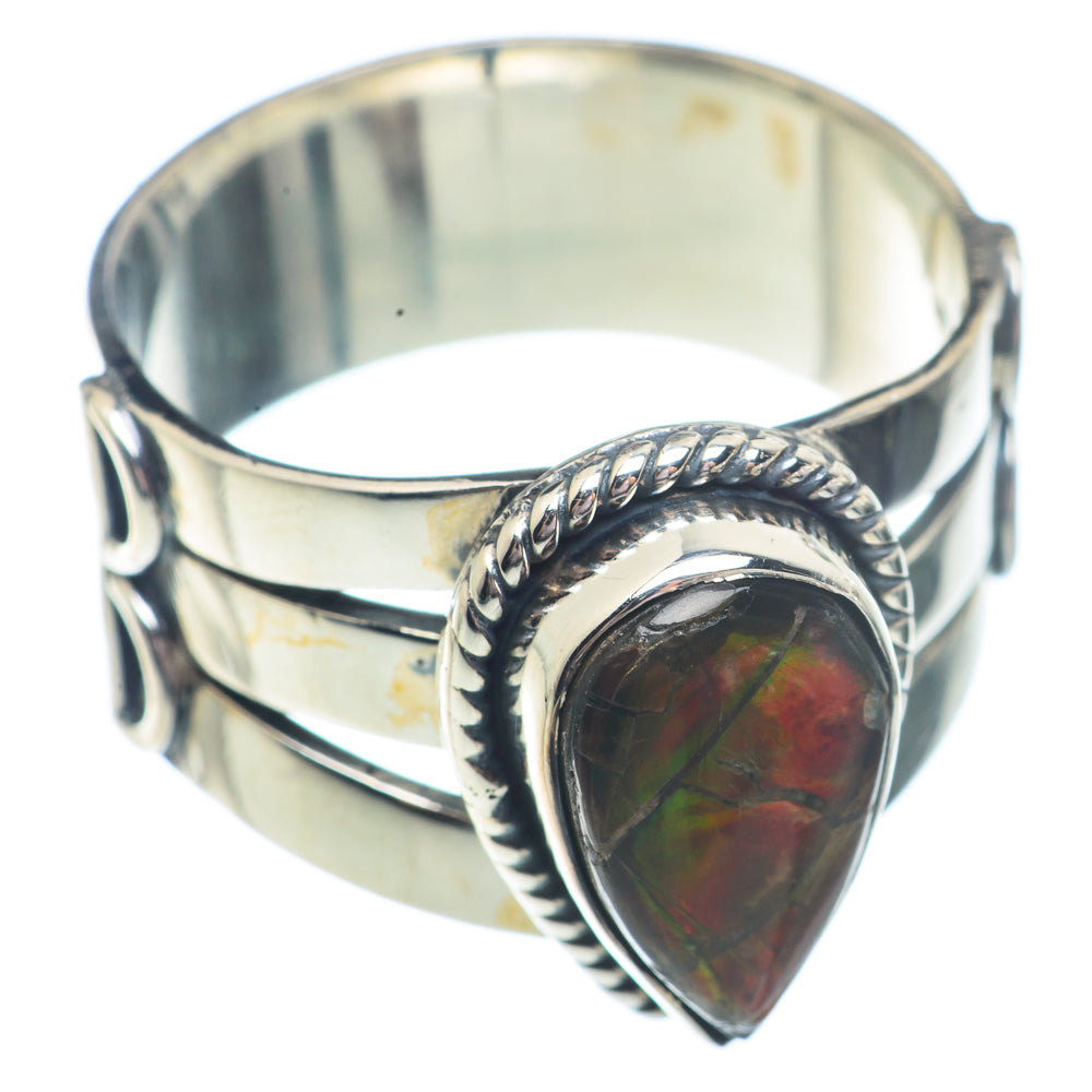 Ammolite Rings handcrafted by Ana Silver Co - RING72908