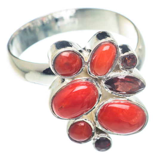 Red Onyx Rings handcrafted by Ana Silver Co - RING72909