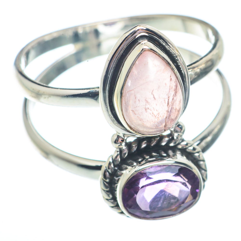 Rose Quartz Rings handcrafted by Ana Silver Co - RING72924