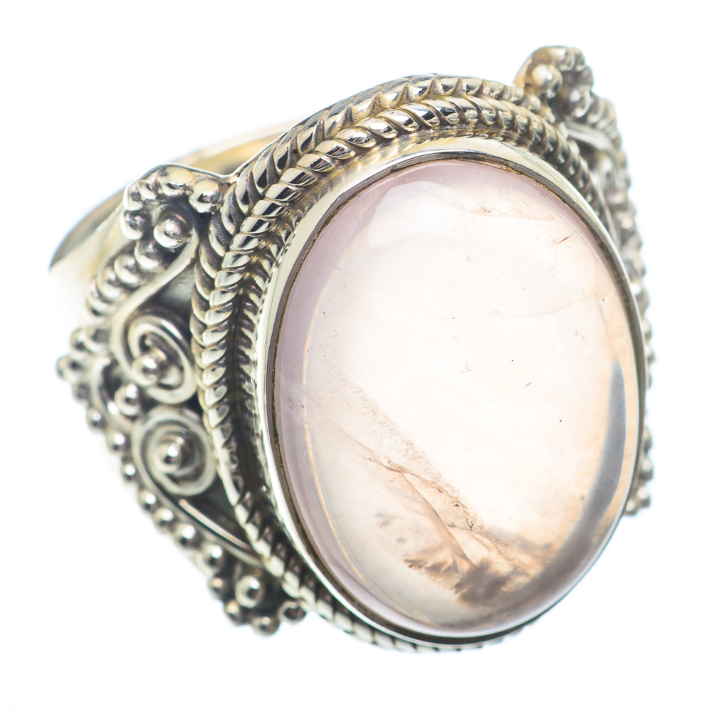 Rose Quartz Rings handcrafted by Ana Silver Co - RING72945