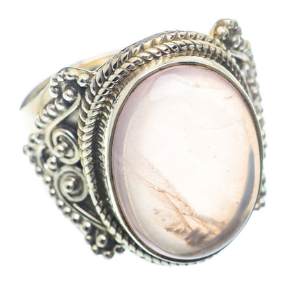 Rose Quartz Rings handcrafted by Ana Silver Co - RING72945