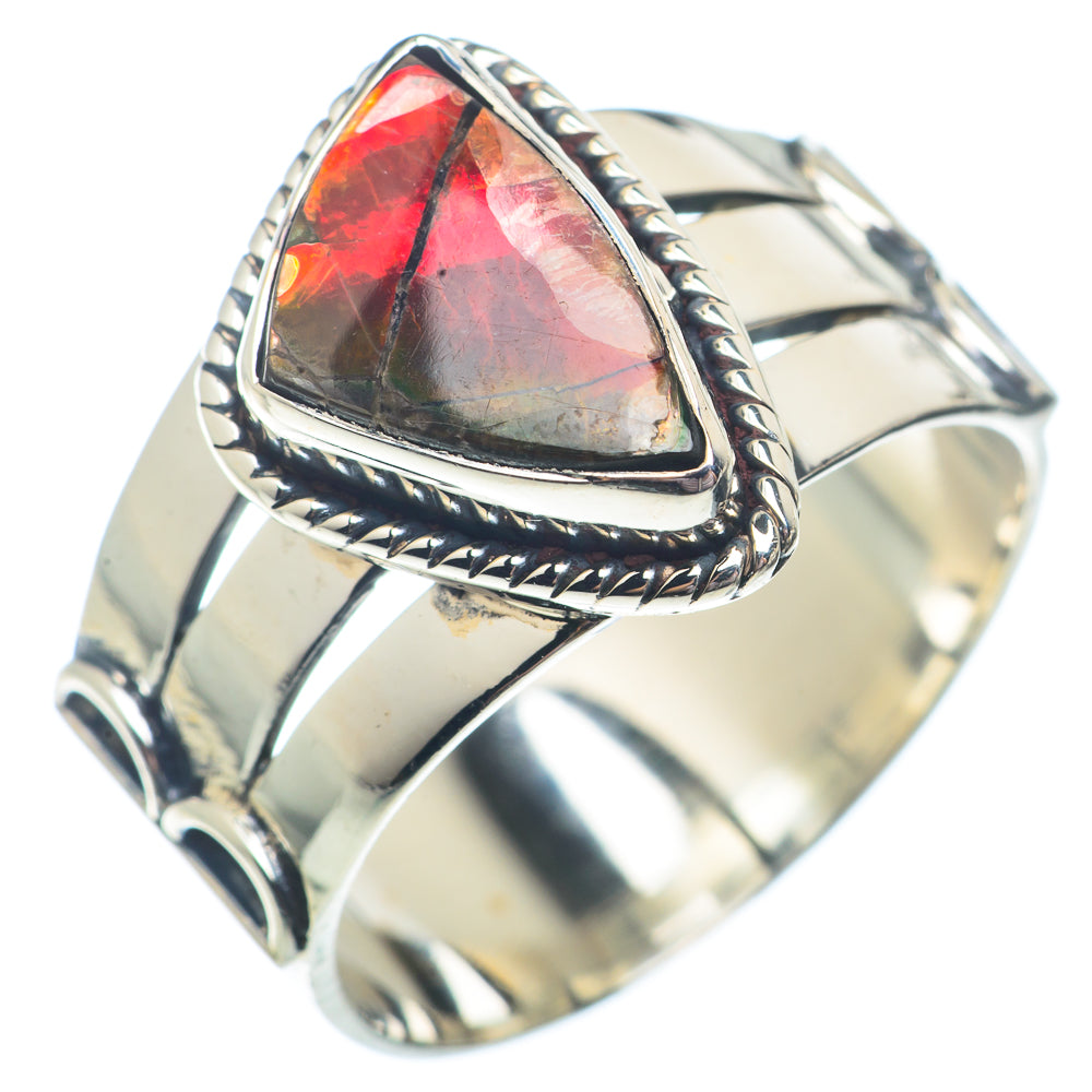 Ammolite Rings handcrafted by Ana Silver Co - RING72948
