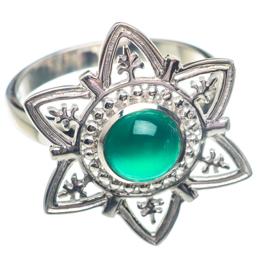 Green Onyx Rings handcrafted by Ana Silver Co - RING72978