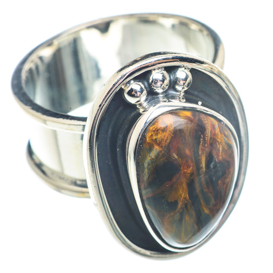 Golden Pietersite Rings handcrafted by Ana Silver Co - RING72984