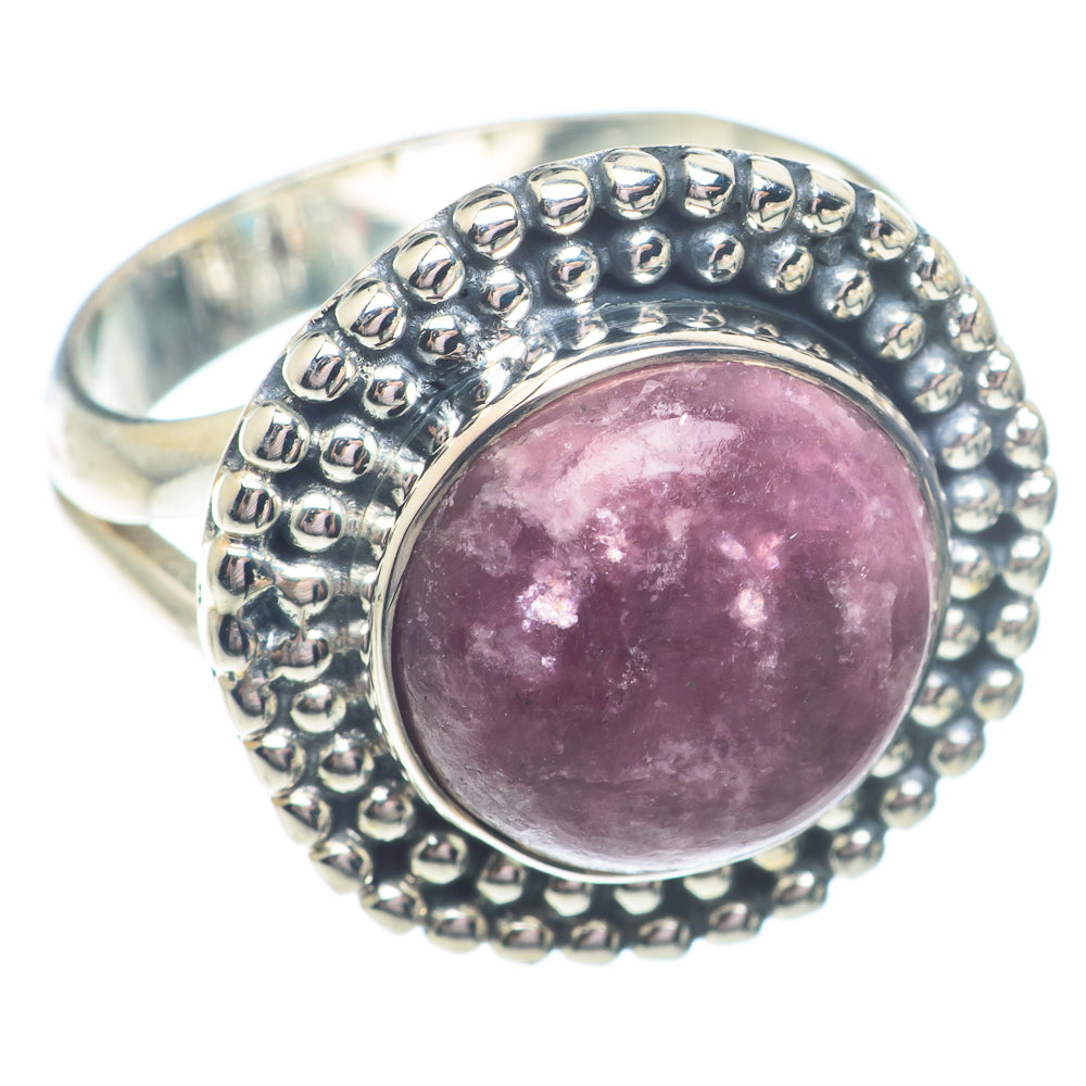 Lepidolite Rings handcrafted by Ana Silver Co - RING72987