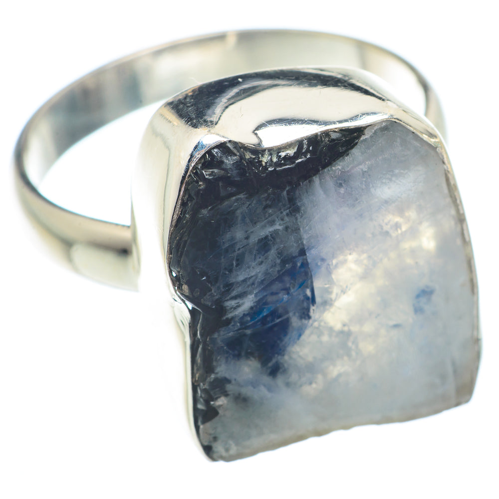 Rainbow Moonstone Rings handcrafted by Ana Silver Co - RING73001