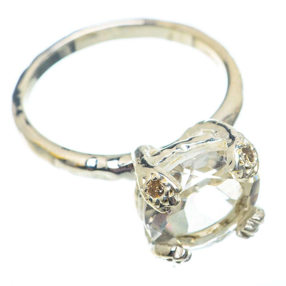 White Quartz Rings handcrafted by Ana Silver Co - RING73002