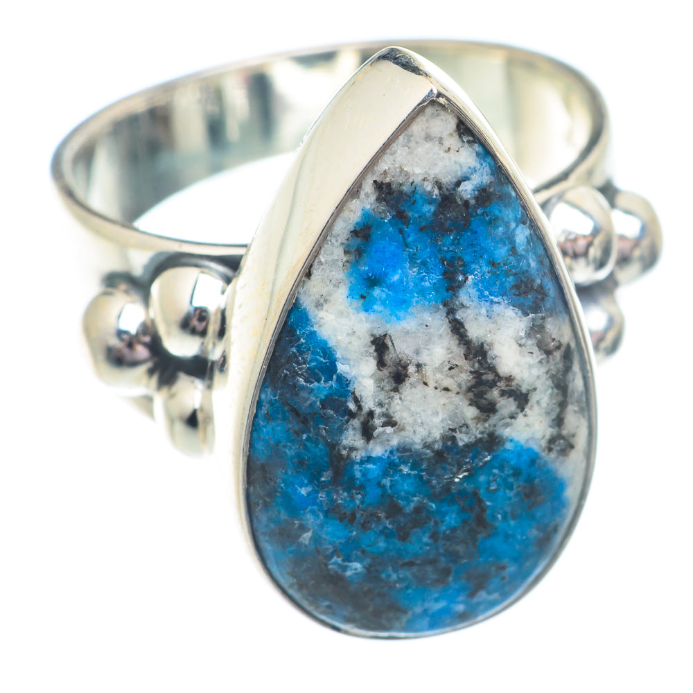 K2 Blue Azurite Rings handcrafted by Ana Silver Co - RING73010