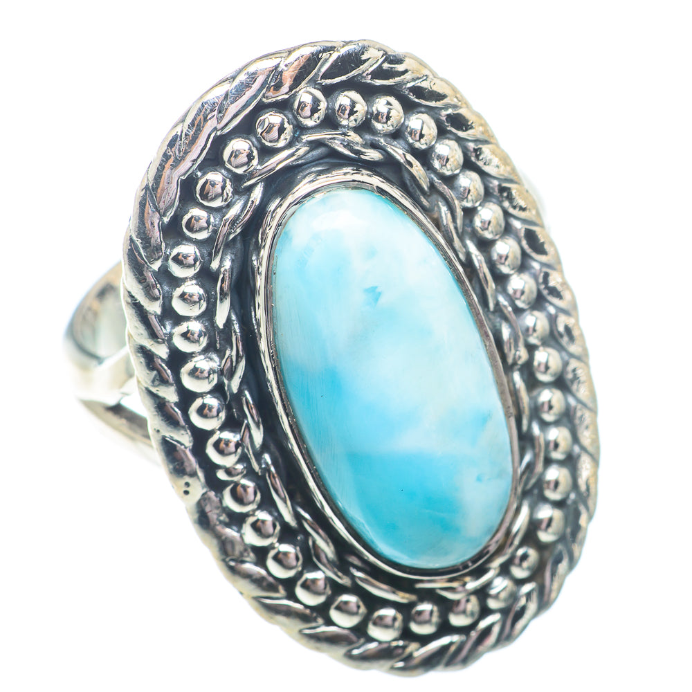 Larimar Rings handcrafted by Ana Silver Co - RING73012