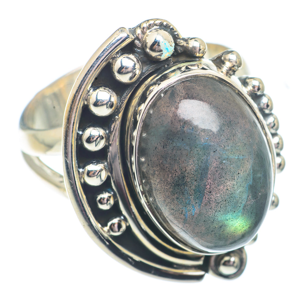 Labradorite Rings handcrafted by Ana Silver Co - RING73015