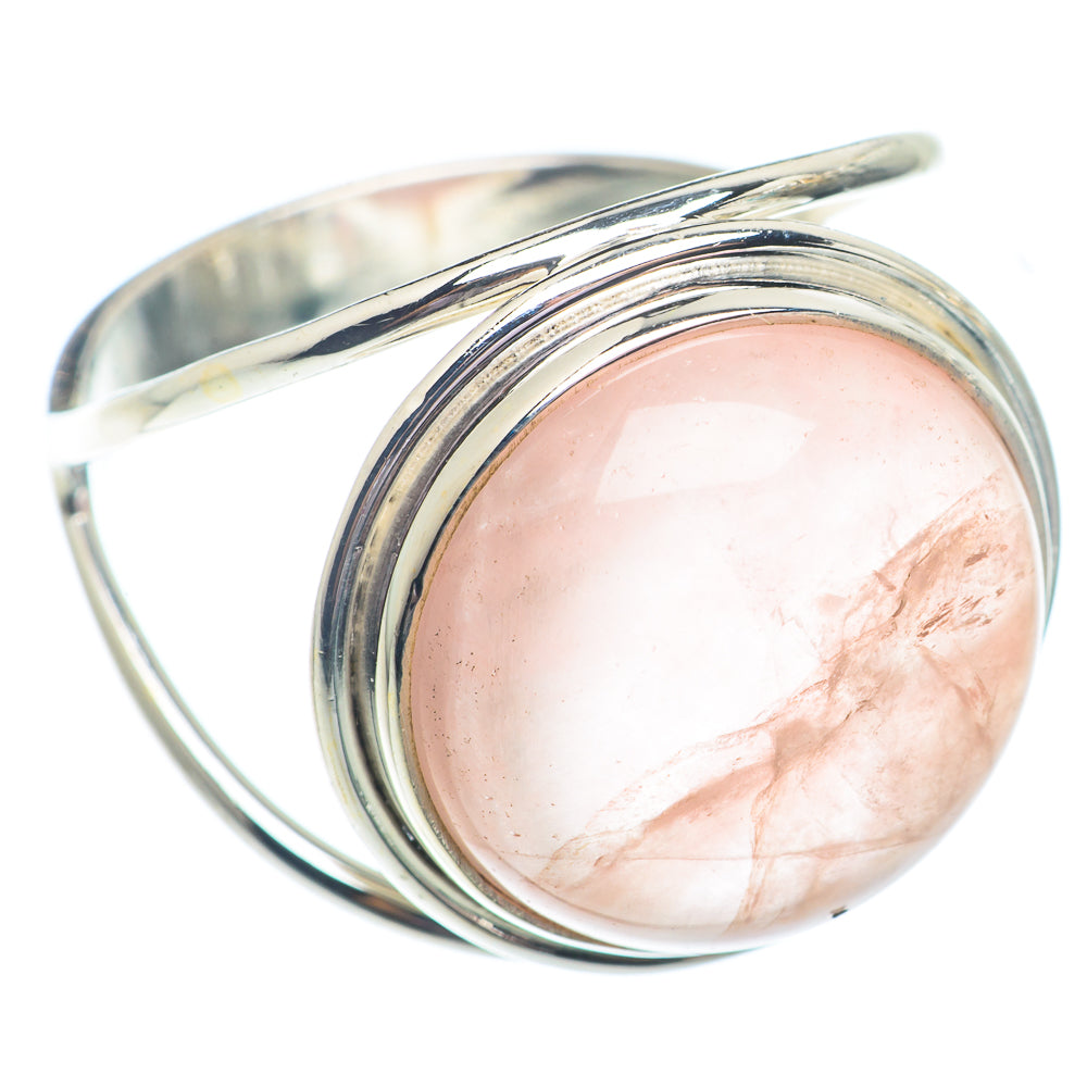 Rose Quartz Rings handcrafted by Ana Silver Co - RING73025