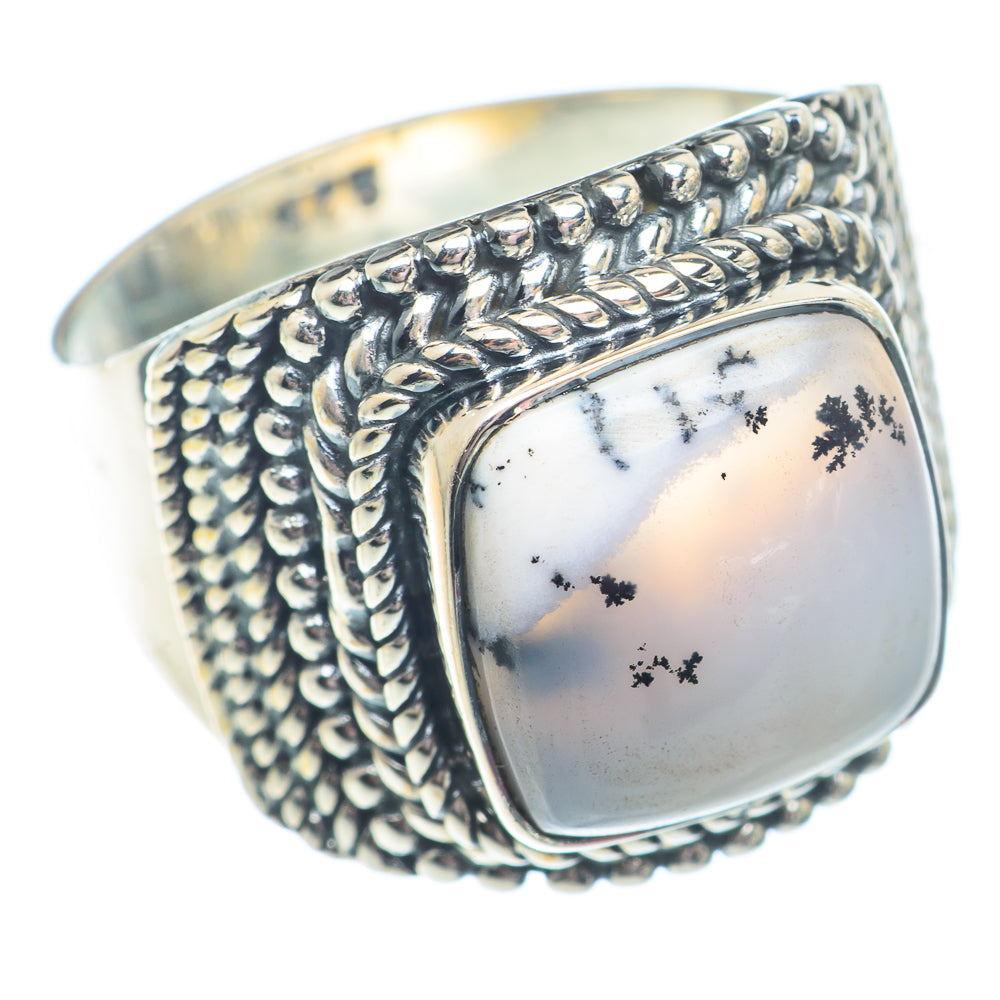 Dendritic Opal Rings handcrafted by Ana Silver Co - RING73036