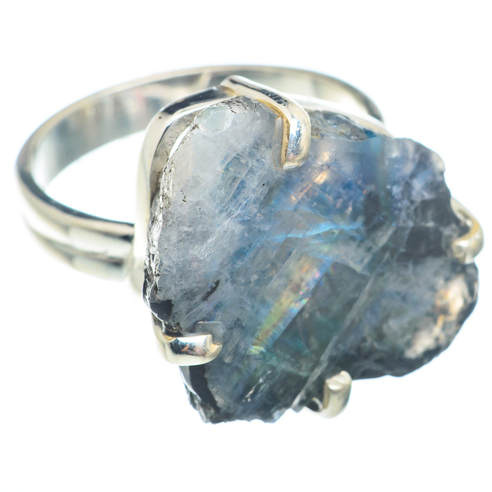 Rainbow Moonstone Rings handcrafted by Ana Silver Co - RING73041