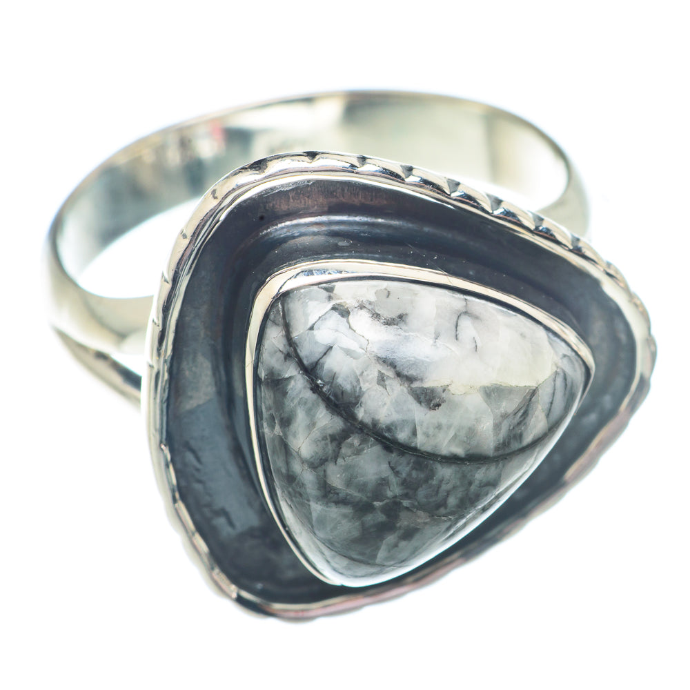 Orthoceras Fossil Rings handcrafted by Ana Silver Co - RING73042