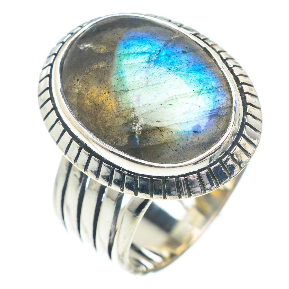 Labradorite Rings handcrafted by Ana Silver Co - RING73044