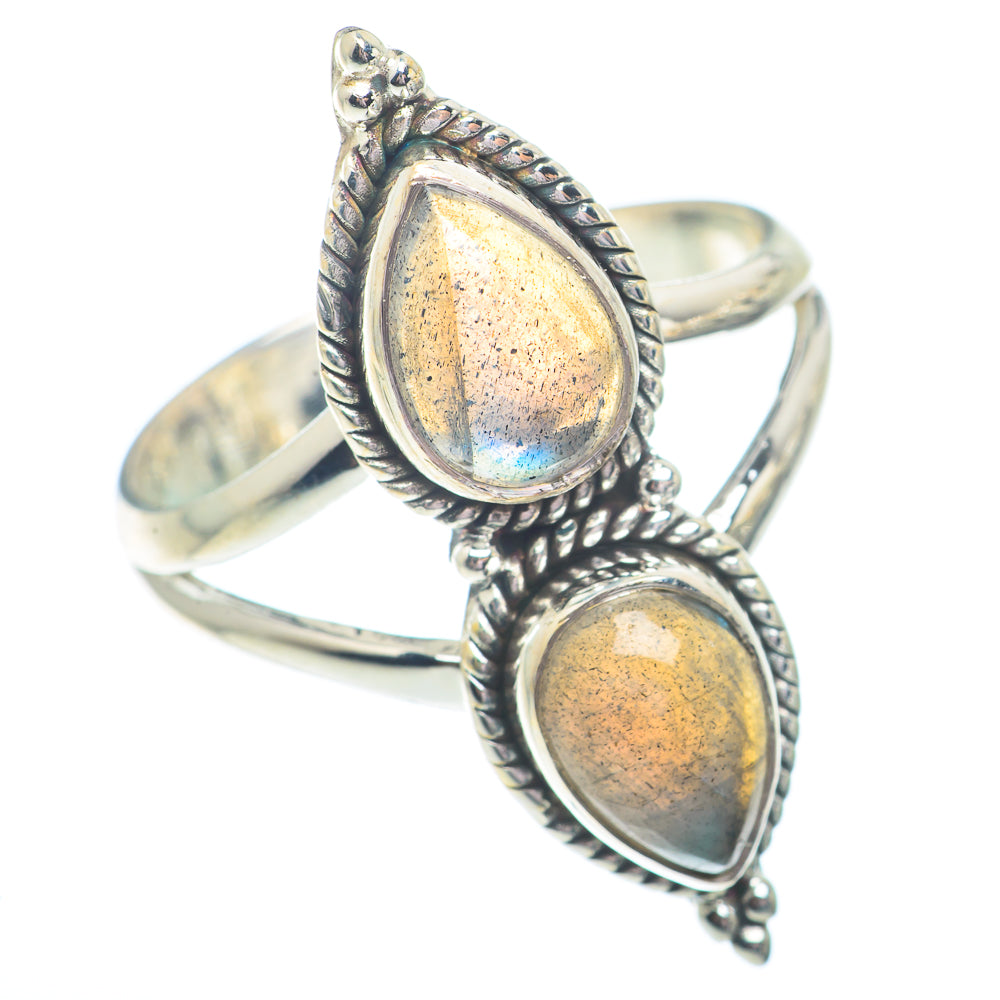 Labradorite Rings handcrafted by Ana Silver Co - RING73045