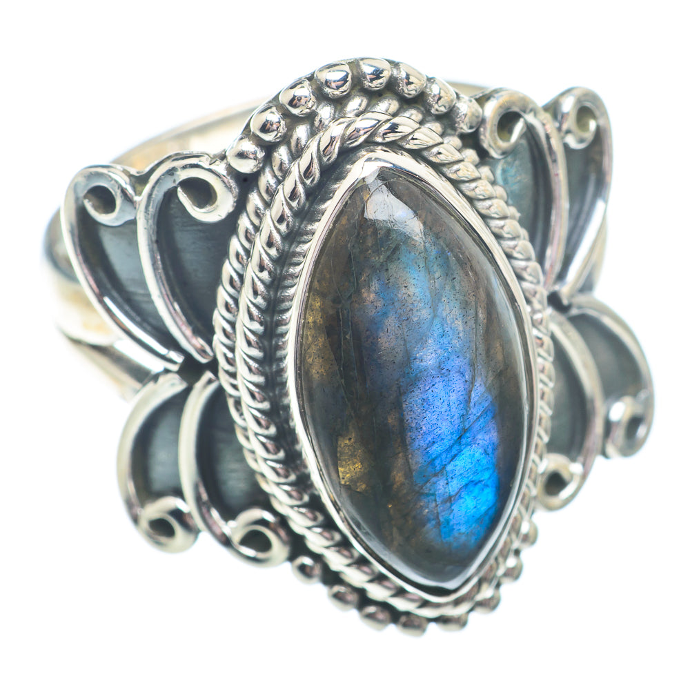 Labradorite Rings handcrafted by Ana Silver Co - RING73047