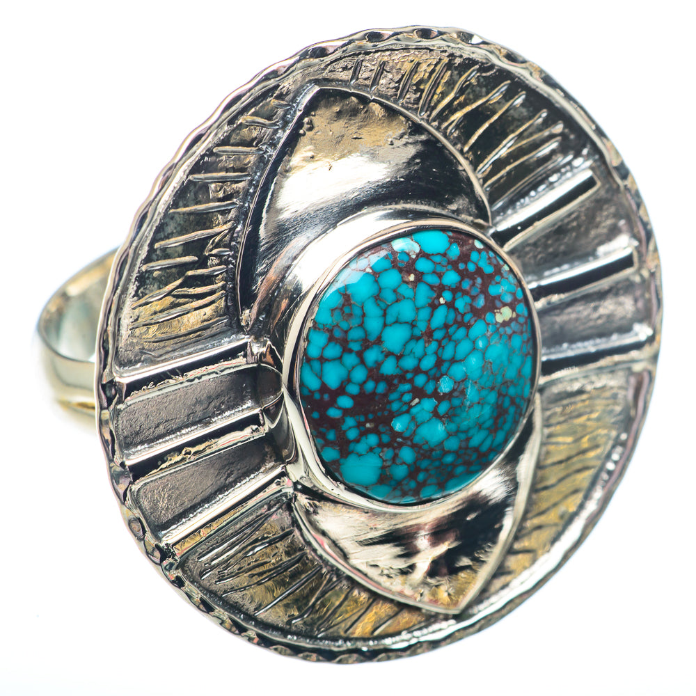 Tibetan Turquoise Rings handcrafted by Ana Silver Co - RING73048