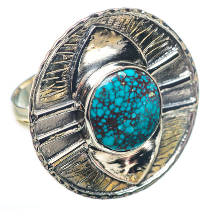 Tibetan Turquoise Rings handcrafted by Ana Silver Co - RING73048