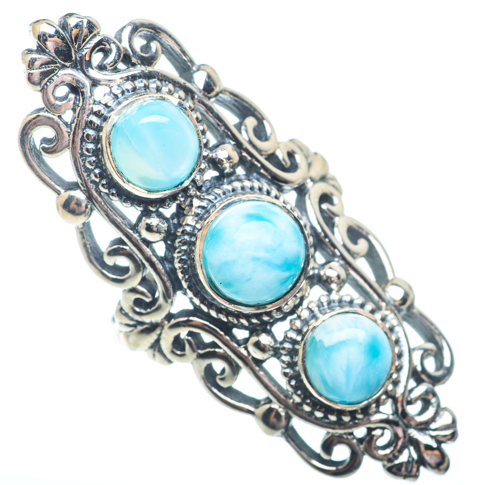 Larimar Rings handcrafted by Ana Silver Co - RING73050