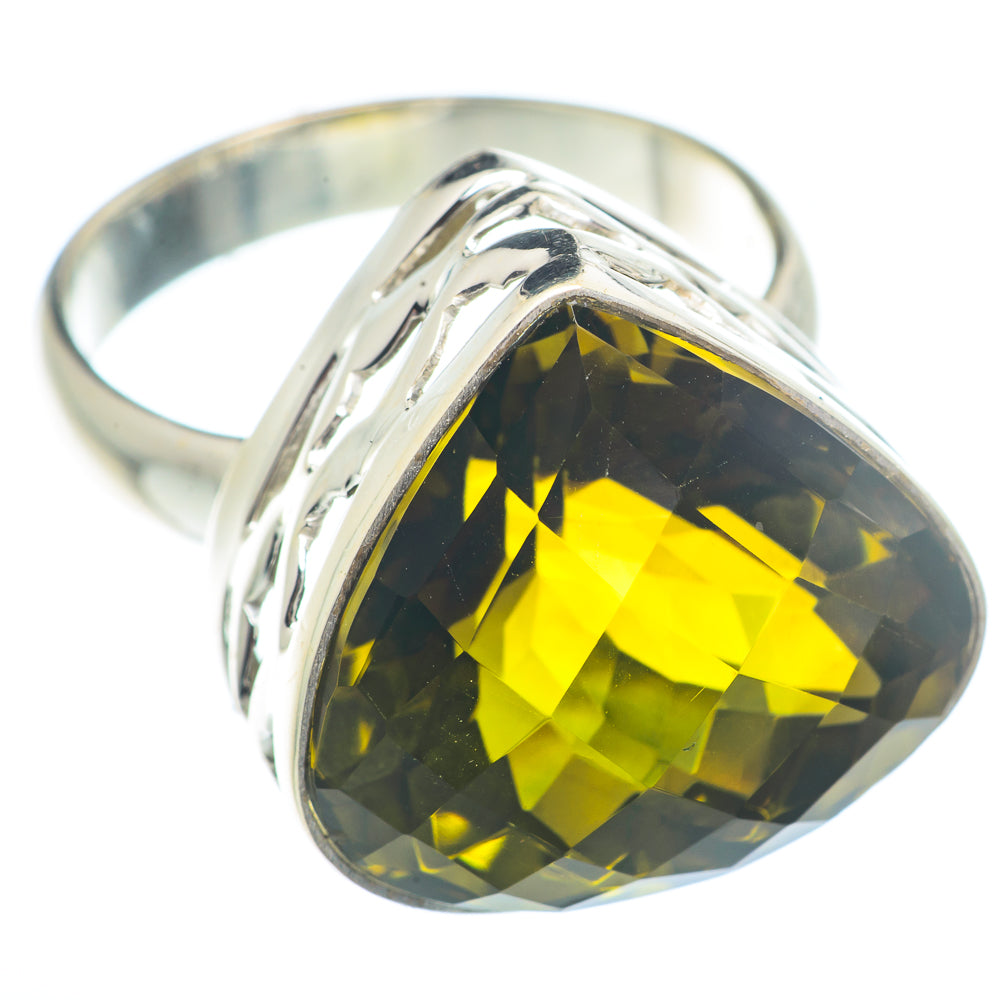 Olive Quartz Rings handcrafted by Ana Silver Co - RING73057