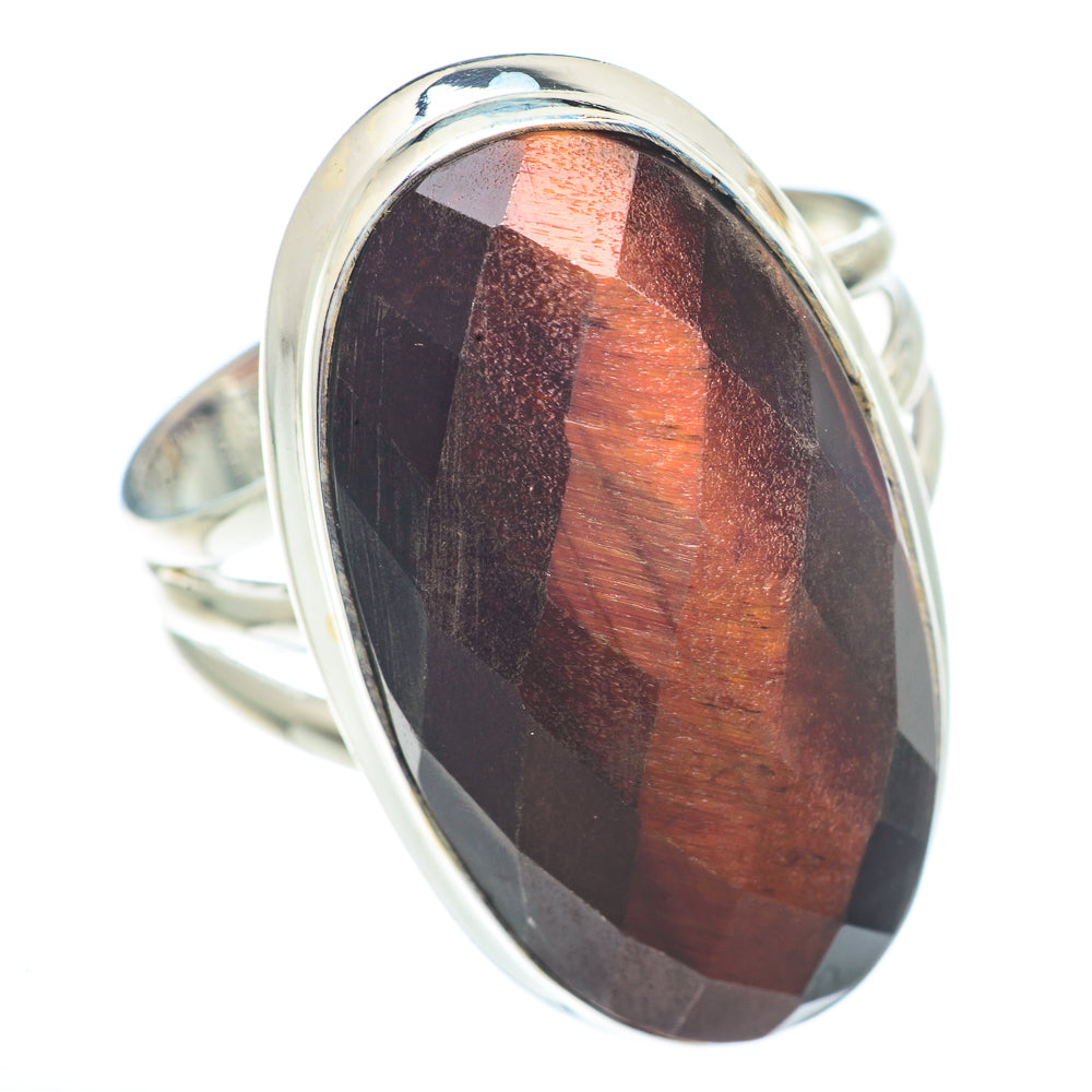Red Tiger Eye Rings handcrafted by Ana Silver Co - RING73059