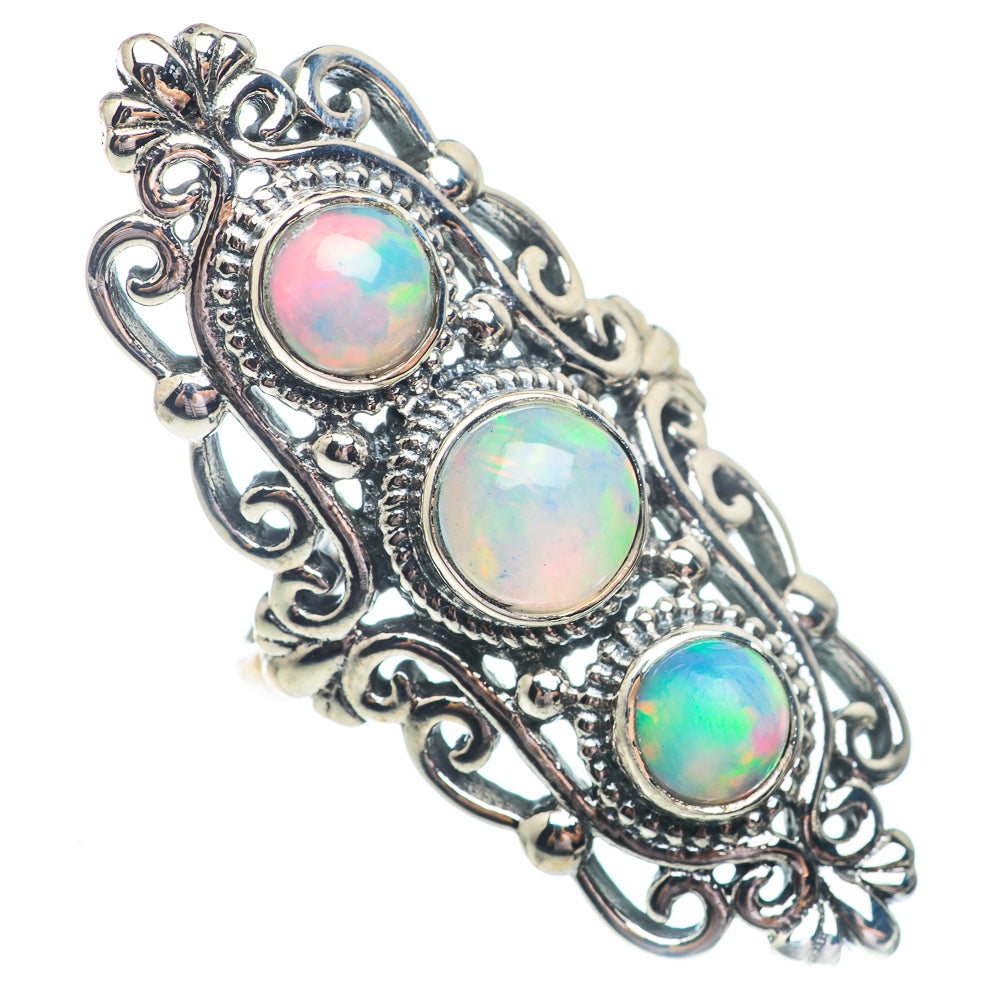 Ethiopian Opal Rings handcrafted by Ana Silver Co - RING73085
