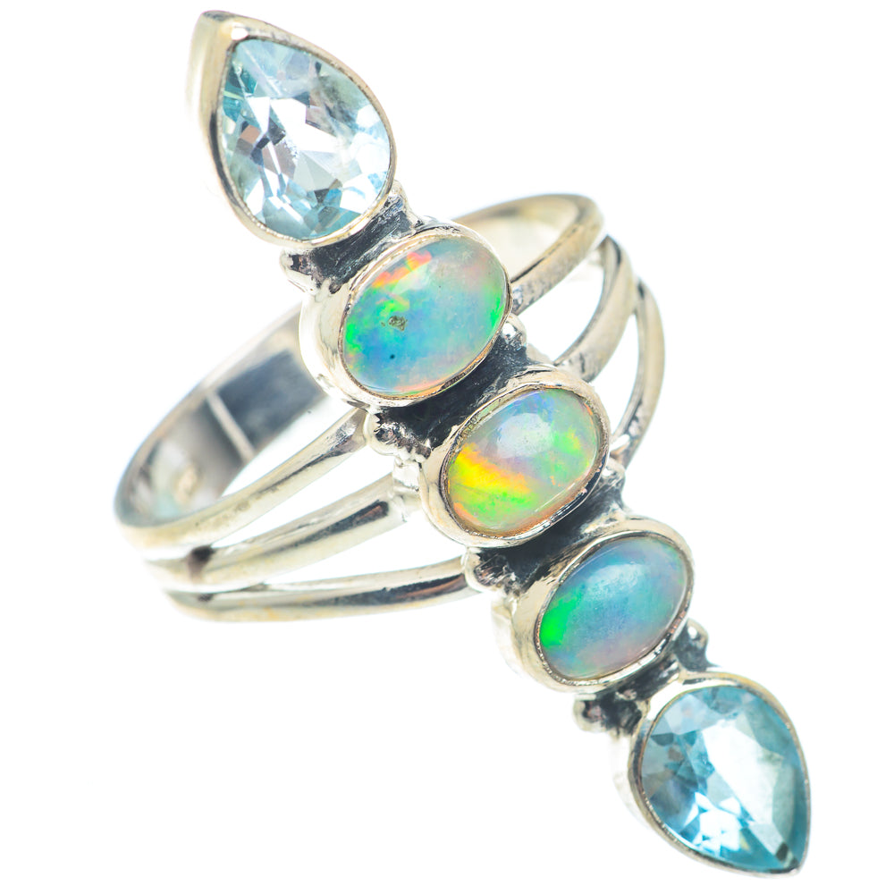 Ethiopian Opal Rings handcrafted by Ana Silver Co - RING73087