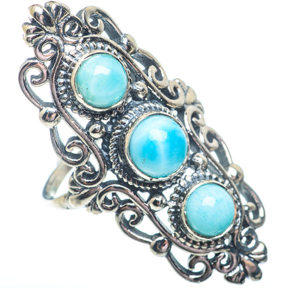 Larimar Rings handcrafted by Ana Silver Co - RING73090