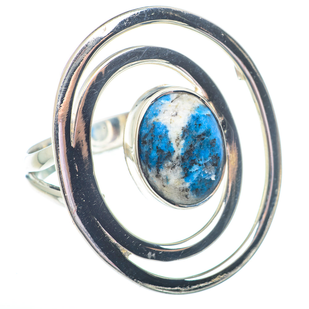 K2 Blue Azurite Rings handcrafted by Ana Silver Co - RING73099