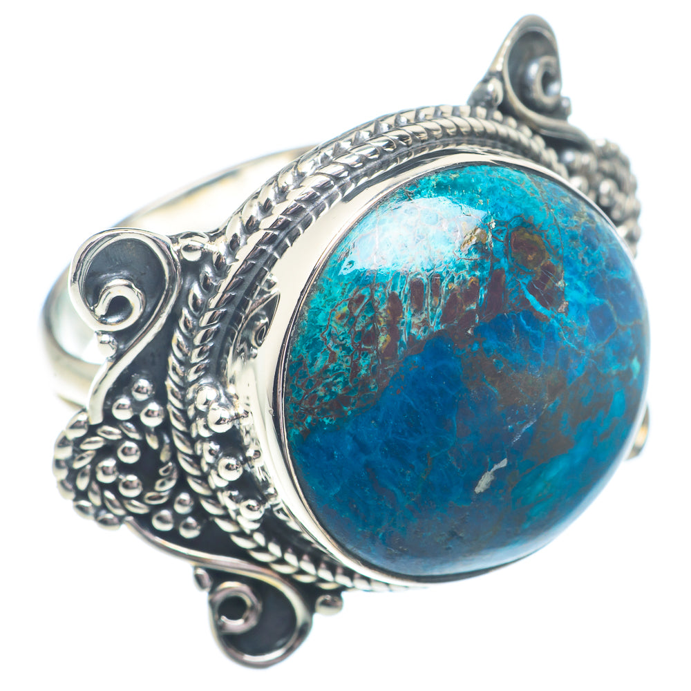 Chrysocolla Rings handcrafted by Ana Silver Co - RING73101