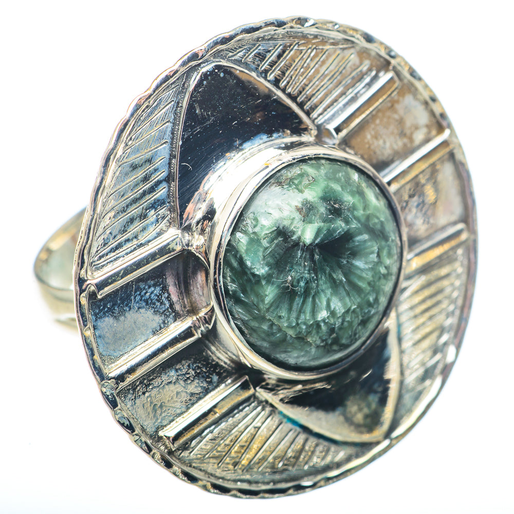 Seraphinite Rings handcrafted by Ana Silver Co - RING73106