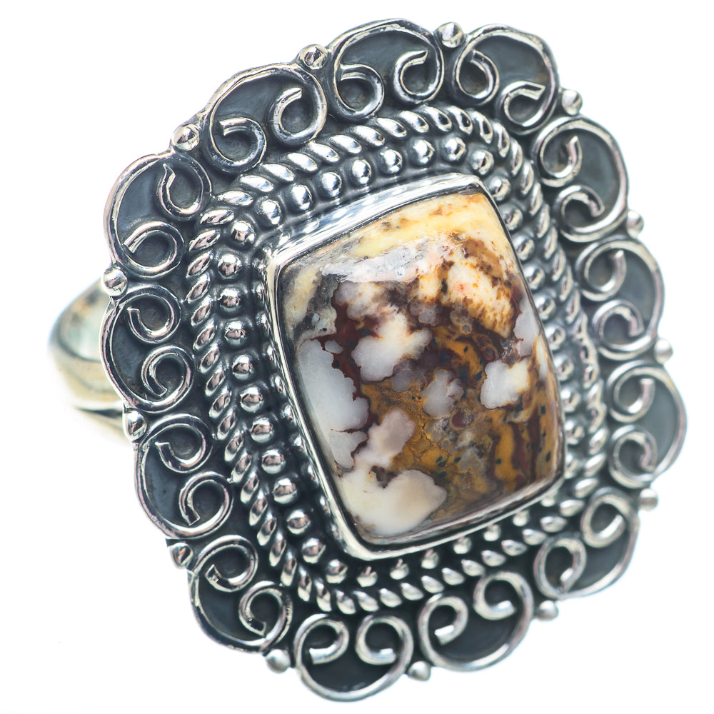 Peanut Wood Jasper Rings handcrafted by Ana Silver Co - RING73111