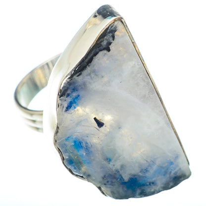 Rainbow Moonstone Rings handcrafted by Ana Silver Co - RING73123