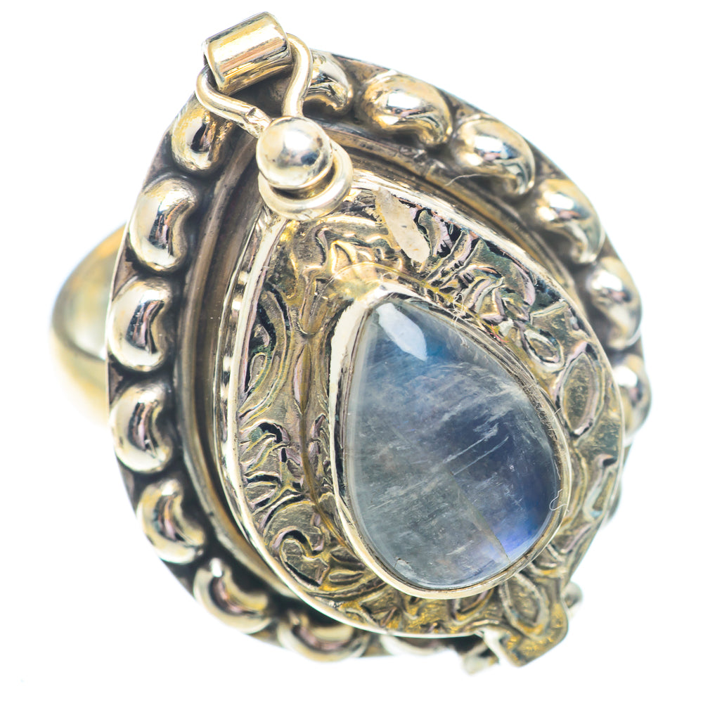 Rainbow Moonstone Rings handcrafted by Ana Silver Co - RING73126