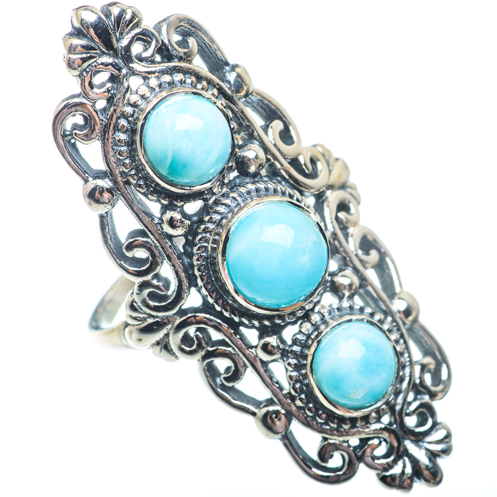 Larimar Rings handcrafted by Ana Silver Co - RING73133