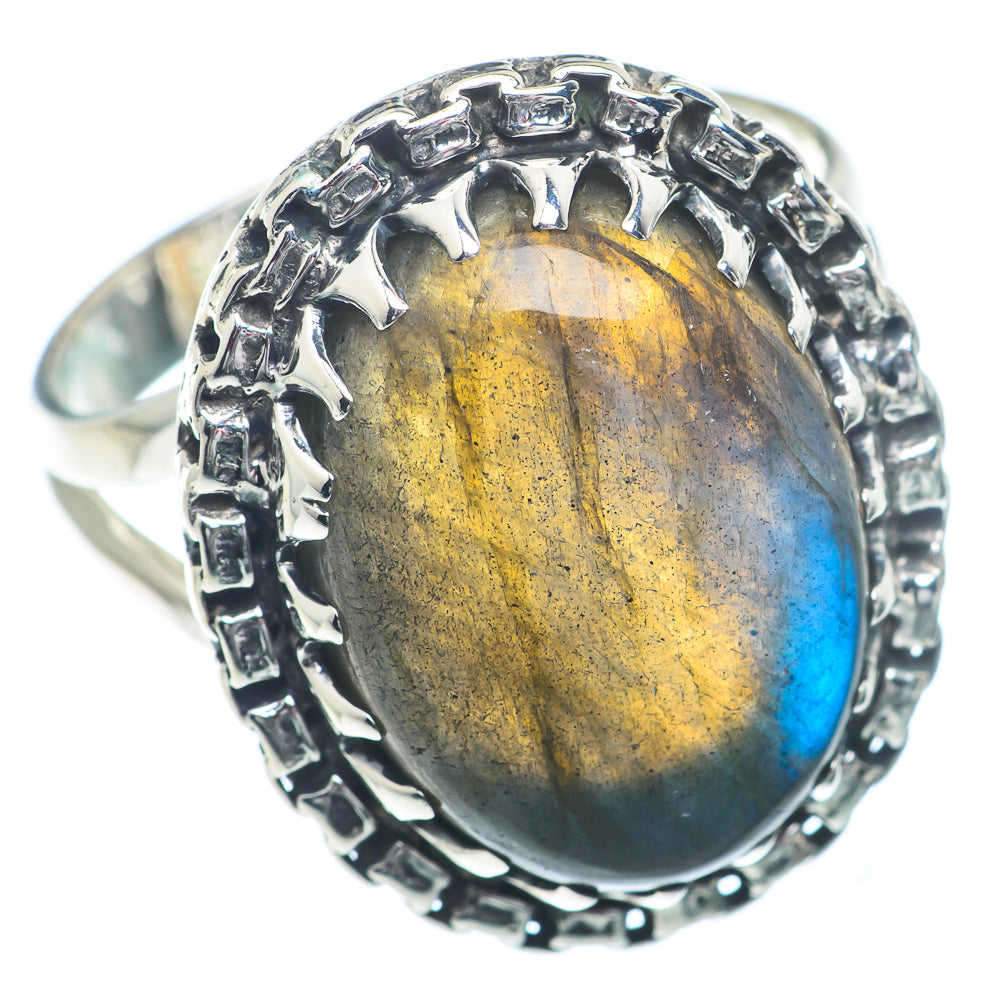 Labradorite Rings handcrafted by Ana Silver Co - RING73146