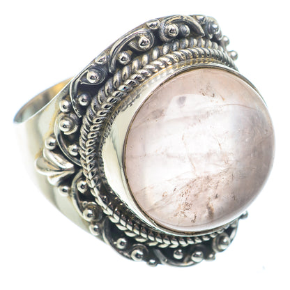 Rose Quartz Rings handcrafted by Ana Silver Co - RING73160