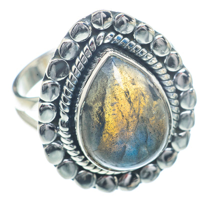 Labradorite Rings handcrafted by Ana Silver Co - RING73185