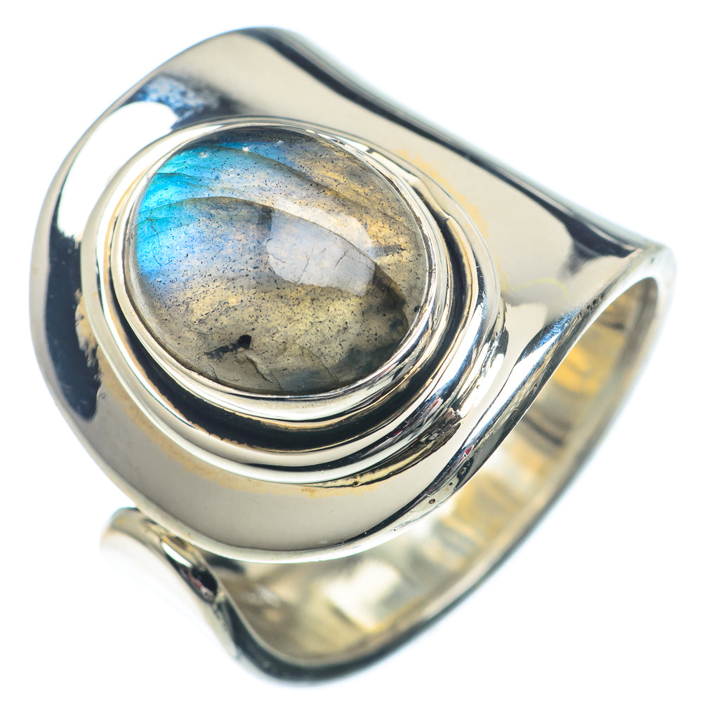Labradorite Rings handcrafted by Ana Silver Co - RING73192