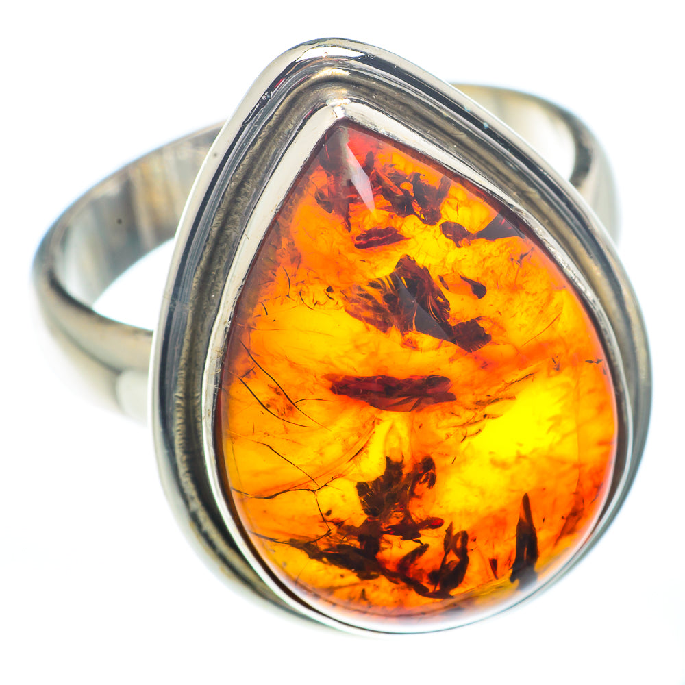 Baltic Amber Rings handcrafted by Ana Silver Co - RING73202