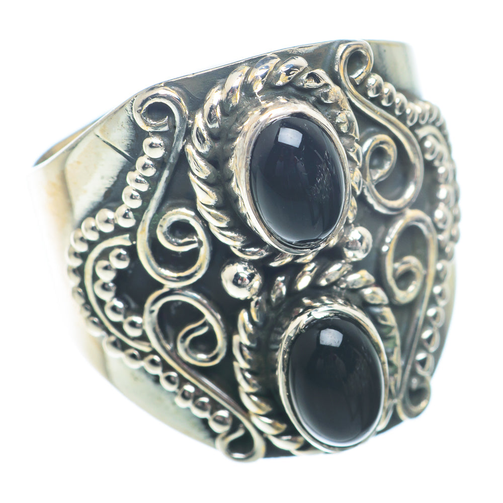 Black Onyx Rings handcrafted by Ana Silver Co - RING73214