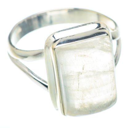 Rainbow Moonstone Rings handcrafted by Ana Silver Co - RING73215