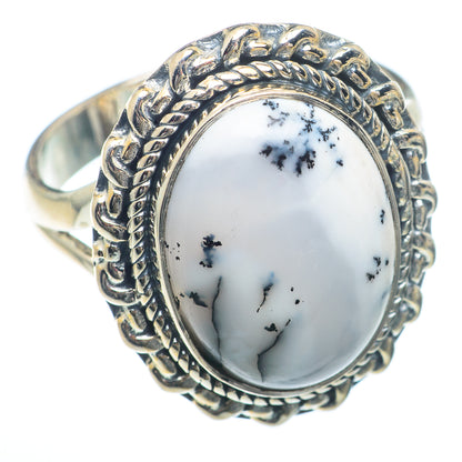 Dendritic Opal Rings handcrafted by Ana Silver Co - RING73218
