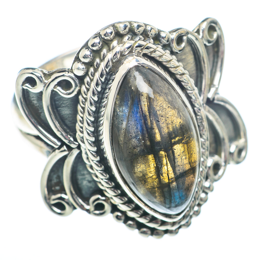 Labradorite Rings handcrafted by Ana Silver Co - RING73230