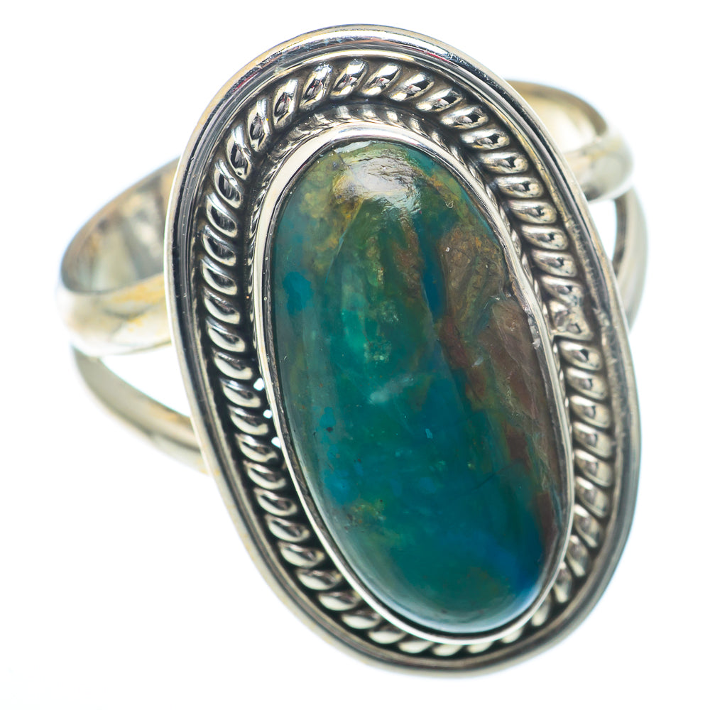Chrysocolla Rings handcrafted by Ana Silver Co - RING73233